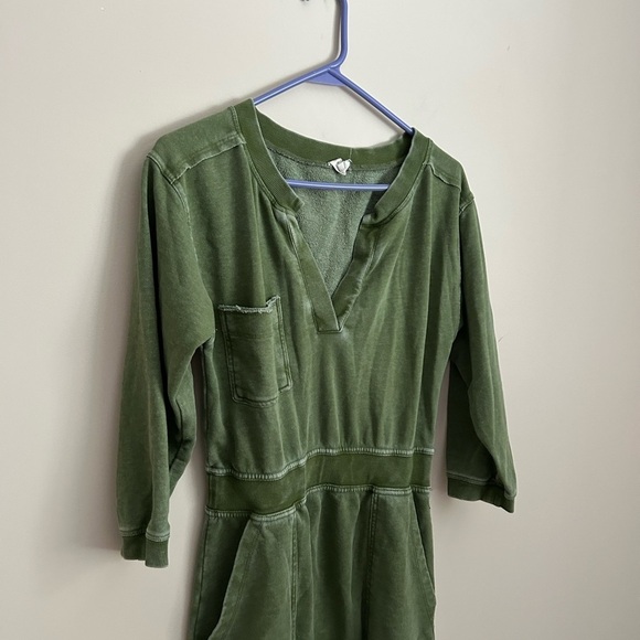 Anthropologie Daily Practice Utility Mini Dress Green Size XS - Picture 3 of 9
